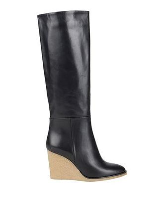 8 by YOOX SPLITLEATHER ROUND-TOE HIGH BOOT