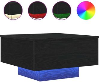 vidaXL Coffee Table Black oak 55 x 55 x31 cm Engineered wood Vidaxl