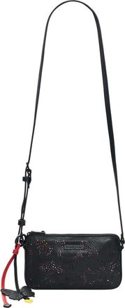 Desigual Small Peforated Faux Leather Crossbody Bag in Black at Nordstrom