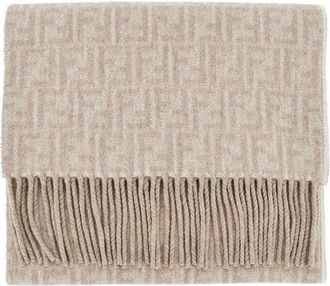 Fendi Wool and cashmere double-face scarf Woman One Size