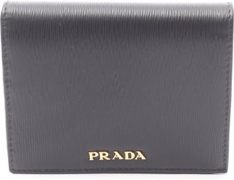Prada Black Vitello Move Leather Wallet (Bi-Fold) (Pre-Owned)