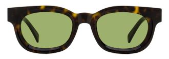 Retro Superfuture Sempre Retro Oval Acetate Sunglasses - Tortoiseshell