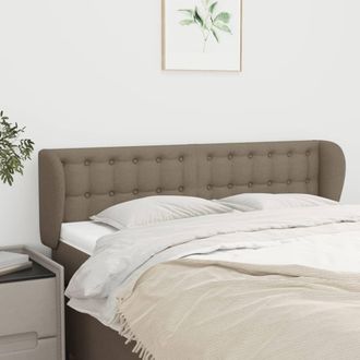 vidaXL Cabecero De Tela Gris Taupe 147x23x78/88 Cm Vidaxl