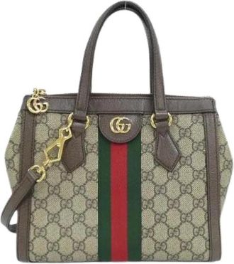 Gucci Pre-owned Canvas Handtas - Dames - Vintage Handtas - Veelkleurig - ONE Size - Vintage