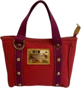 Louis Vuitton Pre-owned Handbags, female, Red, Size: ONE SIZE Pre-owned Canvas Handbag