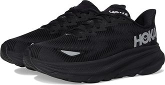 Hoka One One Clifton 9 GTX(r) Womens Shoes Black/Black 1 : 10.5 B - Medium, Synthetic/Textile