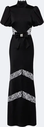 Rebecca Vallance Bow-detail embellished maxi dress
