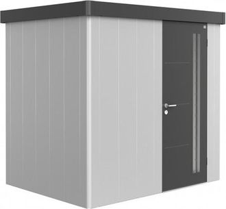 BIOHORT Caseta Metalica Biohort Neo 1b Jardin Color Gris Cuarzo Metalizado