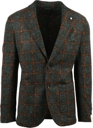 L.B.M. 1911 Giacca Stondata - Heren - Blazers - Veelkleurig - L - Wol - Jassen