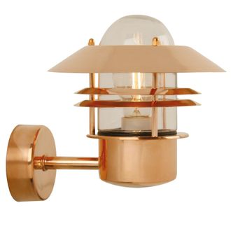 Nordlux Industrial Outdoor Wall Light Brown Copper E27 Coastal/Marine Safe - Mains Powered, IP54