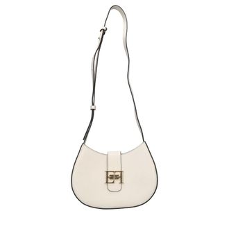 Elisabetta Franchi Flap Shoulder Bag - female - Elisabetta Franchi - Shoulder Bags - Beige - ONE SIZE - Bags