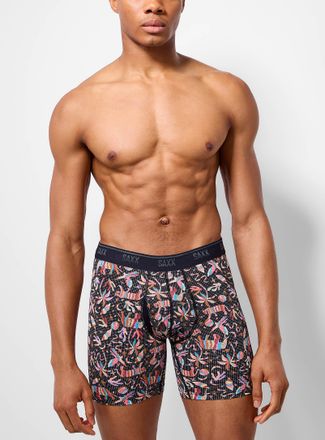 Saxx Mens 6 colourful zoo micro-dotwork boxer brief QUEST