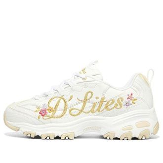 Skechers (WMNS) Skechers DLites 1.0 White Yellow 149640-WMLT