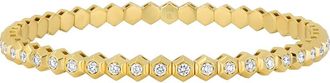 Bony Levy Monaco Diamond Stretch Bracelet in 18K Yellow Gold at Nordstrom, Size Medium