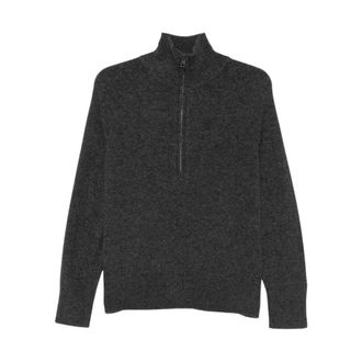 Alpha Studio Pullover met hoge hals - Dames - Coltruien - Grijs - L - Wol - Truien & Vesten
