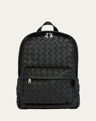 Bottega Veneta Mens Intrecciato 20 Taurillon Backpack