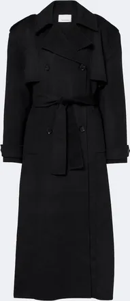 Frankie Shop Nikola padded wool and cashmere trench coat