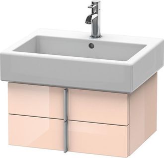Duravit Mueble Bajo Lavabo Vero 6204, Con 2 Cajones, 550mm, Color (frente/cuerpo): Perla De Albaricoque Laca De Alto Brillo - Ve620401010