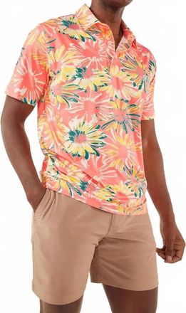 Chubbies Lightweight Performance Polo Shirt In Orange