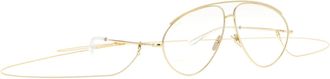 Gucci Aviator Metal Frame Sunglasses - Gold
