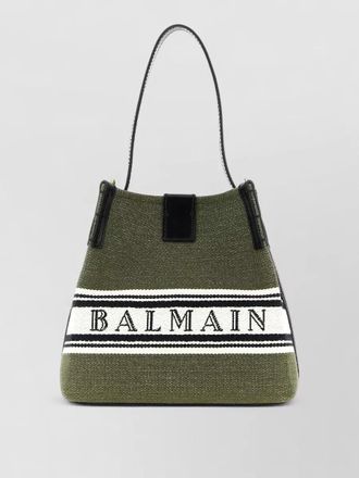 Balmain release canvas bucket bag