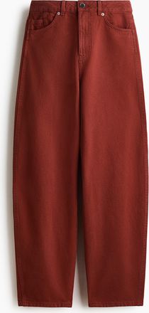 H&M Baggy High Waist Jeans - Beige