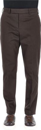 Pantaloni Torino Pantalon van katoenen gabardine archief Rebel fit - Heren - Nette broeken - Bruin - L - Katoen - Broeken