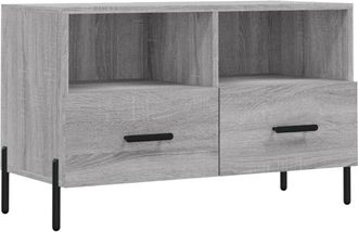 vidaXL Vidaxl - Mueble de tv madera de ingeniería gris Sonoma 80x36x50 cm