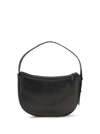 Staud Levi Calfskin Leather Shoulder Bag - Black