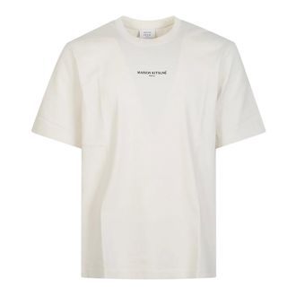 Maison Kitsun&eacute; T-Shirts, male, Beige, Size: XL Paris Comfort T-Shirt