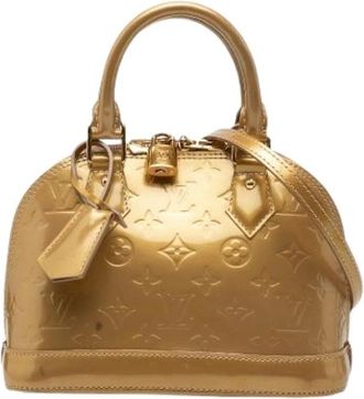 Louis Vuitton Pre-owned Alma BB - Dames - Vintage Mini Tas - Geel - ONE Size - Leer - Vintage