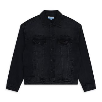 Purple Black Purple x Blue Sky Denim Jacket