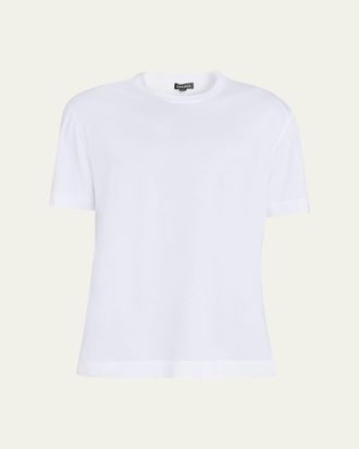 Ermenegildo Zegna Mens Cotton Jersey Crewneck T-Shirt