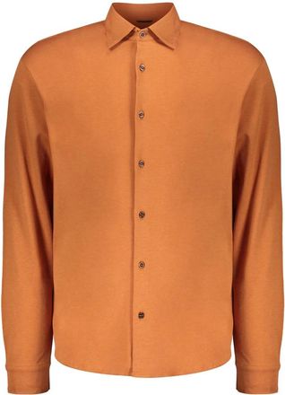 Moorer Blouses & Shirts - Heren - Casual Overhemden - Oranje - M - Overhemden
