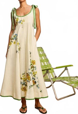 Alemais Phyllis Ballet Midi Sundress In Cream