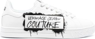 Versace Jeans Couture logo-print low-top sneakers - men - Calf Leather/Fabric/Rubber - 39 - White