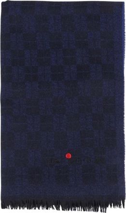 Kiton Sjaals - Heren - Wintersjaals - Blauw - ONE Size - Kasjmier - Accessoires