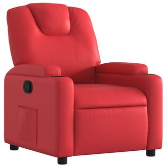vidaXL Vidaxl Poltrona Reclinabile Rossa In Similpelle