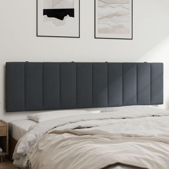vidaXL Cuscino Testiera Grigio Scuro 180 Cm In Velluto - Vidaxl