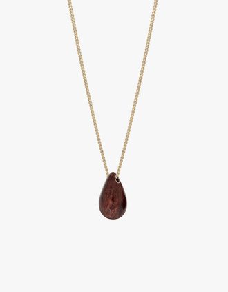 Tutti & Co Womens Hush Necklace Enamel - Brown Shimmer