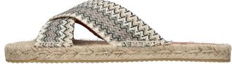 Missoni Zigzag Stof Mule - Dames - Sandalen - Veelkleurig - 39 EU - Leer - Schoenen