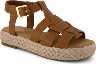 Toms Jac Platform Fisherman Sandal in Medium Brown at Nordstrom, Size 6.5