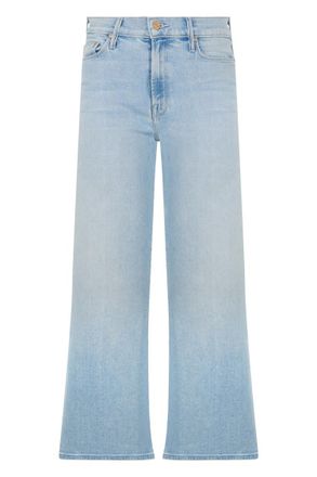Mother Light Blue Flared High Rise Jeans
