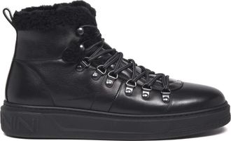 Baldinini Sneaker in pelle bottalata - - Shoes - Uomo - Nero - 43 EU