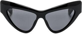 Gucci cat-eye frame sunglasses - women - Acetate - One Size - Black