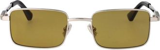 Bottega Veneta Klassieke Rechthoekige Zonnebril - unisex - Zonnebrillen - Grijs - 53 MM - Accessoires