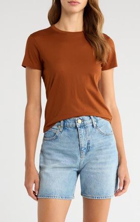 Frame Denim Baby Tee in Chestnut at Nordstrom, Size X-Small