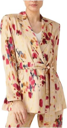 Amaya Amsterdam Jassen, Dames, Veelkleurig, S, Leer, Lisa Blazer