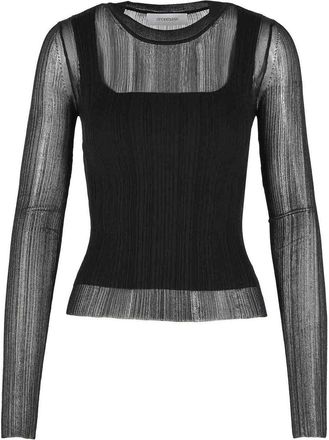 Sportmax Buono Sweater In Black Viscose Blend
