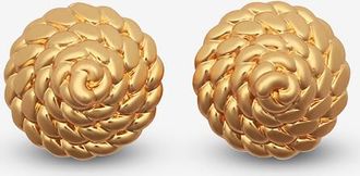 Julietta Goldene Ohrstecker Spiral